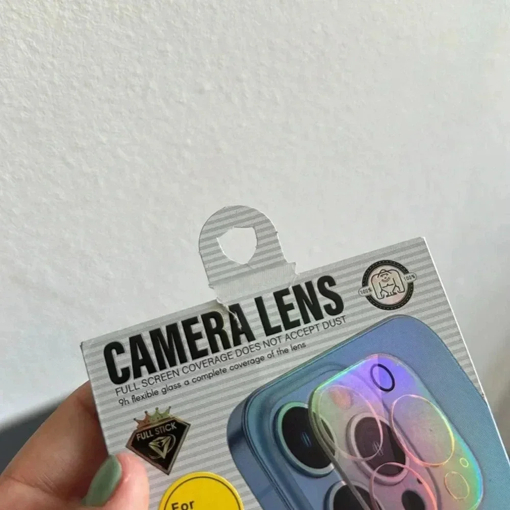 iPhone 13 Pro / Pro Max Camera Lens Protector – Full Coverage Shield (White)